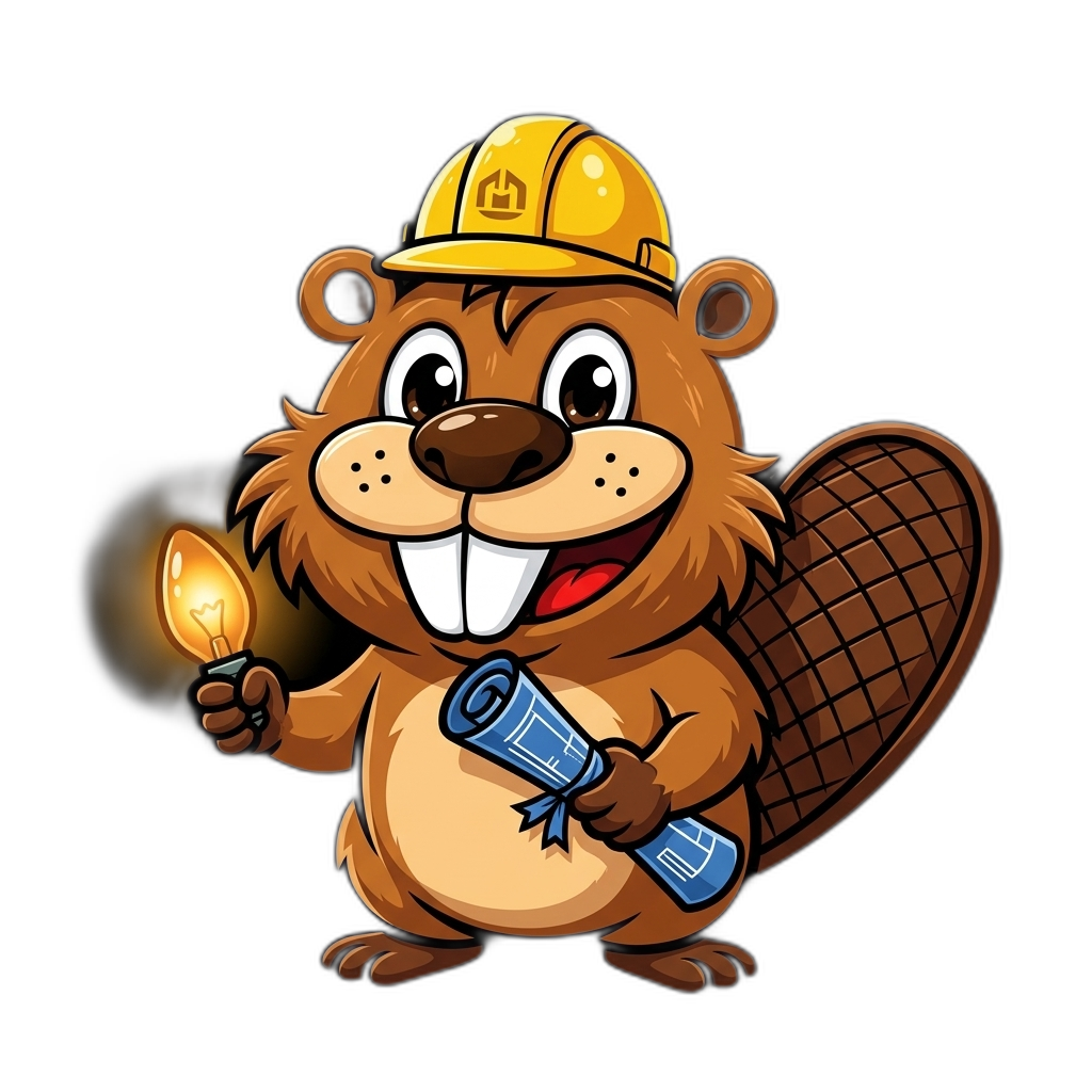 Beaver with custom lighting blueprints